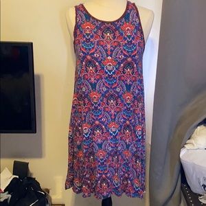 LOFT Patterned Sleeveless Dress